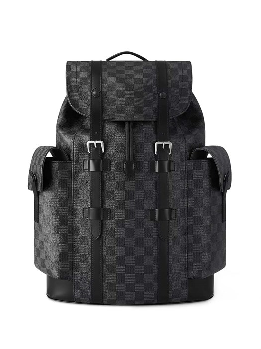 LV рюкзак Christopher серая шашка большой РК-0455