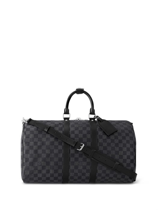 LV дорожная сумка Keepall 45 см серая шашка ДС-2491