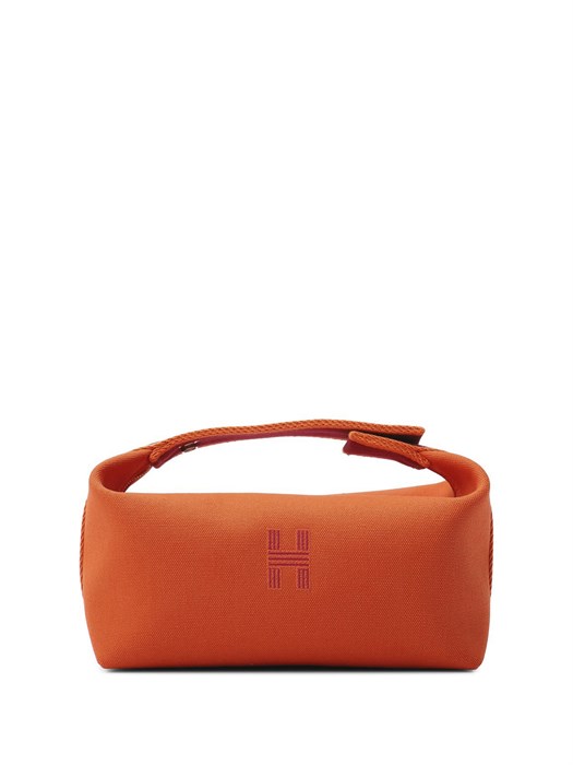 HERMES косметичка Bride-a-Brac текстиль на молнии маленькая оранжевая НС-00825