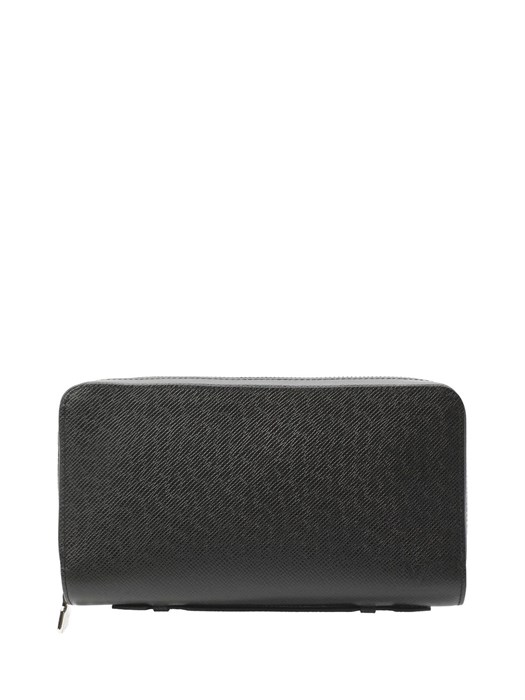 LV кошелек XL с ручкой кожа Тайга черный КЛ-0880