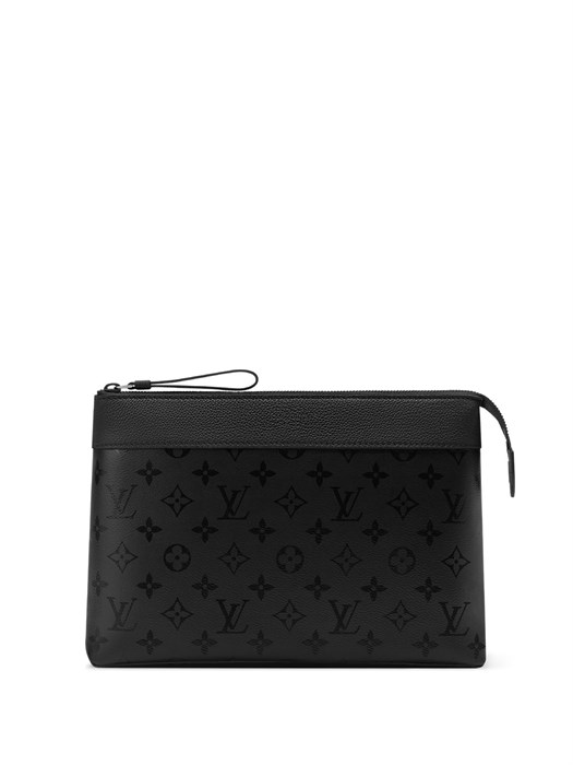 LV борсетка Pochette Voyage Souple черная канва монограмма БР-01103