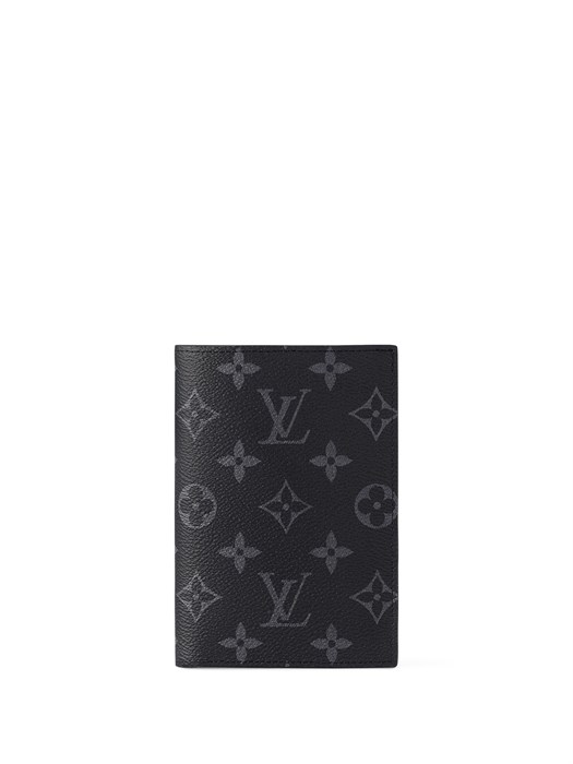 LV обложка на паспорт серая монограмма ОП-1702