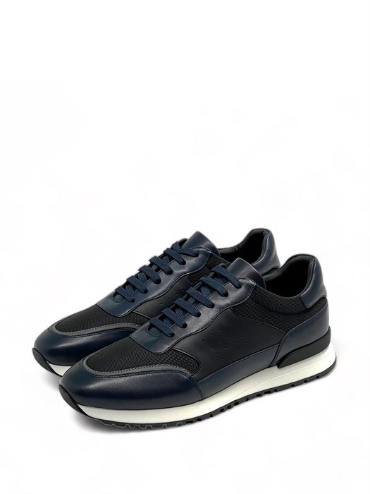 TODS кроссовки синие кожа и текстиль ОС-2224