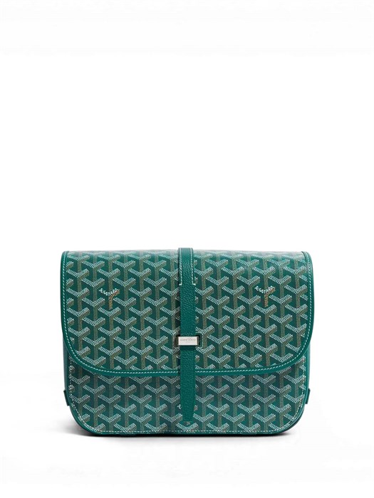 Goyard мессенджер Belvedere с клапаном толстый канва монограмма зеленый МС-01371