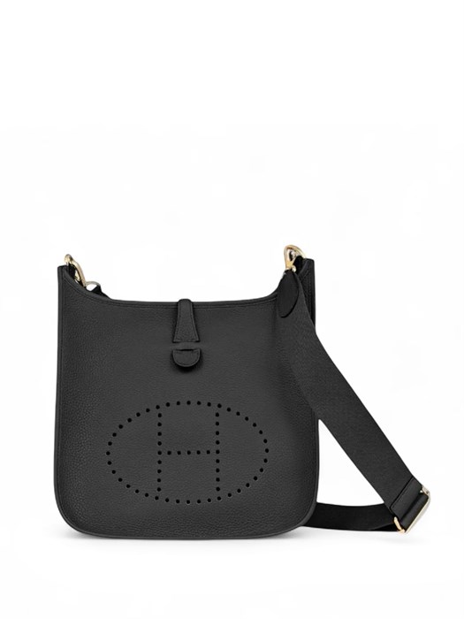 HERMES сумка Evelyne кожа Того 29 см черная золото СК-00512
