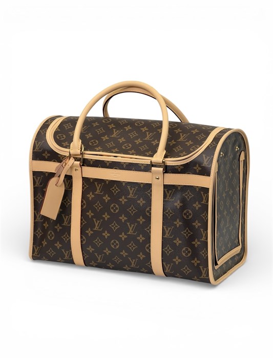 LV сумка для животных коричневая монограмма ДС-01027