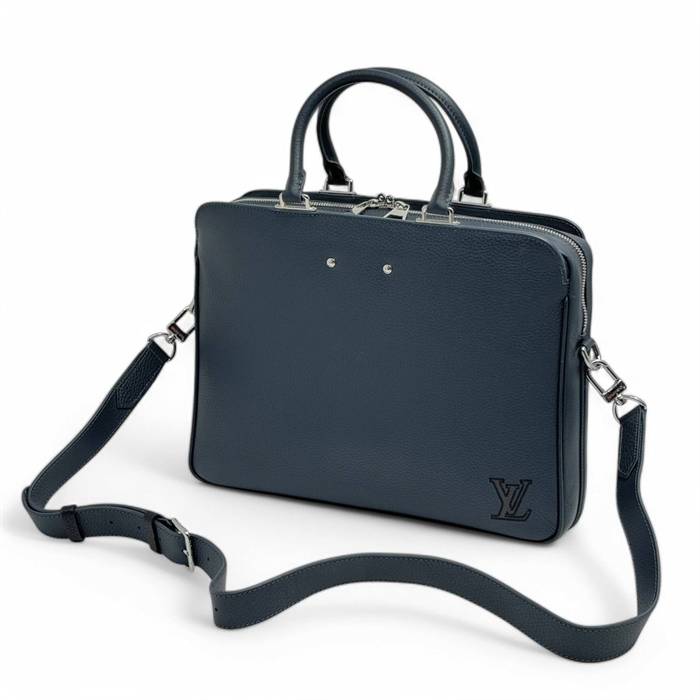 LV портфель Armand кожа того большой синий ПР-0491