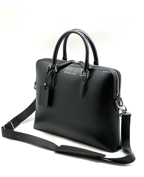 BURBERRY портфель кожа Тайга маленький черный ПР-0505