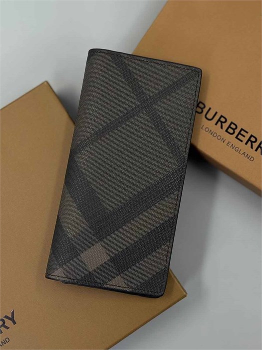 BURBERRY купюрница клетка коричневая КП-1123