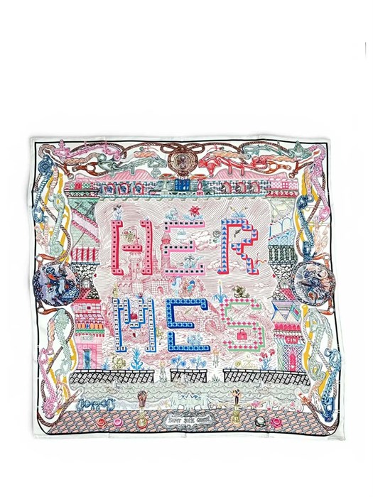 HERMES платки 90x90 см в ассортименте шелк ПЛ-00574