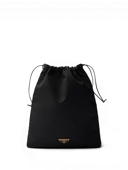 PRADA Сумка мешок из нейлона черная СК-01223