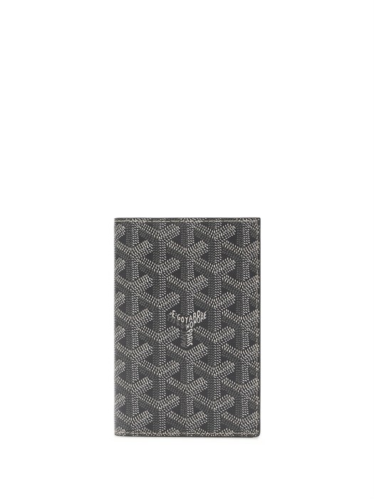 Goyard обложка на паспорт канва серая ОП-00056