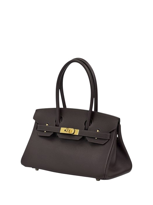 Hermes сумка Shoulder 29 см шоколадная золото СК-00773