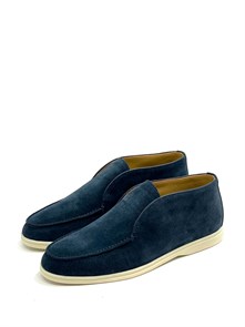 {{photo.Alt || photo.Description || 'LORO PIANA лоферы высокие замша темно-синие белой подошвой'}}
