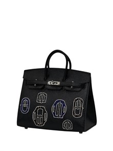 {{photo.Alt || photo.Description || 'HERMES сумка Birkin кожа Шевре с бисером черная серебро'}}