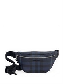 {{photo.Alt || photo.Description || 'BURBERRY поясная сумка канва в клетку из коллекции 2023 синяя'}}