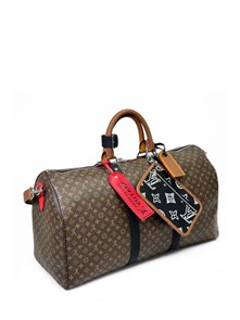 {{photo.Alt || photo.Description || 'LV дорожная СУМКА KEEPALL 50см Коричневая с плечевым ремнем Канва Monogram'}}