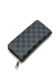 LV кошелек вертикальный серая шашка КЛ-0308