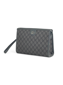 GUCCI борсетка серая канва монограмма НС-1998