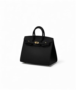 HERMES Birkin сумка кожа эпсом 20 см черная золото СК-00311