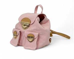 LV рюкзак текстильный розовый РК-00195