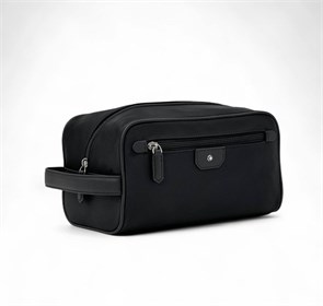 MONTBLANC несессер широкий  из нейлона с ручкой на боку с одной молнией и доп карманом НС-0539