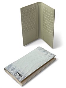 {{photo.Alt || photo.Description || 'ZILLI купюрница из белой кожи крокодила с градиентом логотип серебро снаружи'}}
