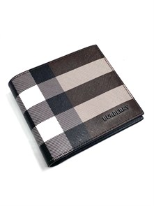 BURBERRY Портмоне коричневое фирменная канва нового формата ПМ-2670
