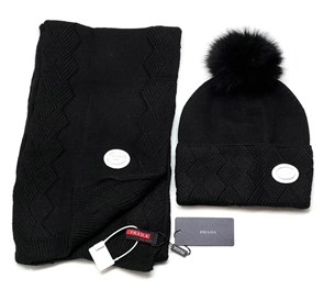 PRADA комплект шапка и шарф ШП-00198