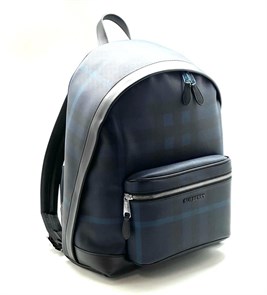 BURBERRY Рюкзак синий с металлическим лого на переднем кармане РК-2272