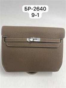 HERMES борсетка с двумя вариантами ремешков кожа того бежевая замок Kelly БР-2640