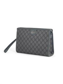 GUCCI борсетка синяя канва монограмма НС-1997