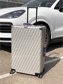 FENDI 70 см чемодан серебро синяя ручка ЧМ-1216