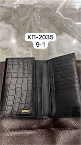 ZILLI купюрница из черной кожи крокодила логотип золото снаружи КП-2035