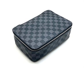 LV несессер Cube De Rangement серая шашка средняя БР-1108