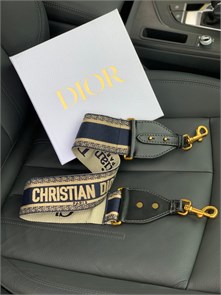 DIOR ремень для сумки текстиль синяя полоса РМ-9575
