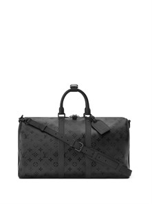 LV дорожная сумка Keepall 45 см черная монограмма ДС-01742
