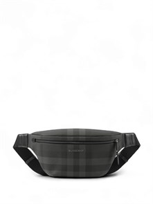 {{photo.Alt || photo.Description || 'BURBERRY поясная сумка канва в клетку из коллекции 2023 серая'}}