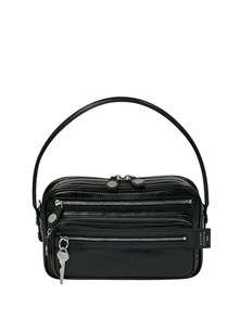 {{photo.Alt || photo.Description || 'ACNE STUDIOS сумка Small Camero гладкая черная кожа серебро маленькая'}}