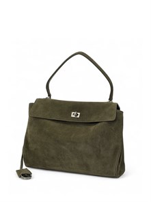 {{photo.Alt || photo.Description || 'BALENCIAGA сумка Rodeo Medium замша хаки серебро'}}