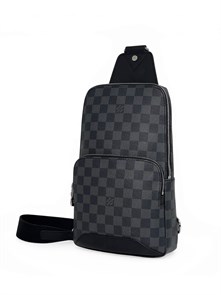 LV слинг Avenue серая шашка СЛ-0740