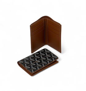 GOYARD визитница книжкой коричневая ВЗ-00012