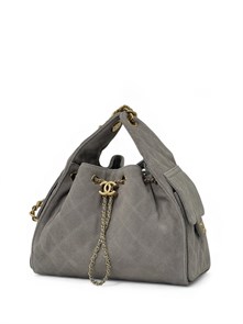 {{photo.Alt || photo.Description || 'CHANEL сумка Hobo 26 см замша серая золото'}}