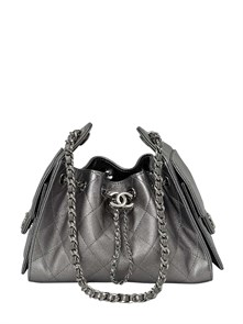 {{photo.Alt || photo.Description || 'CHANEL сумка Hobo 22 см кожа икра серебристая серебро'}}