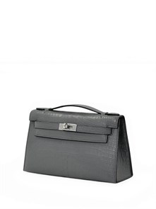 {{photo.Alt || photo.Description || 'HERMES клатч POCHETTE 22 см графитовая кожа крокодила серебро'}}