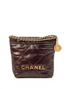 {{photo.Alt || photo.Description || 'CHANEL Сумка 22 mini в клетку гладкая кожа бордовая'}}