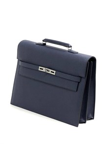 {{photo.Alt || photo.Description || 'HERMES Портфель Того синий с клапаном с замком на двух лямках'}}