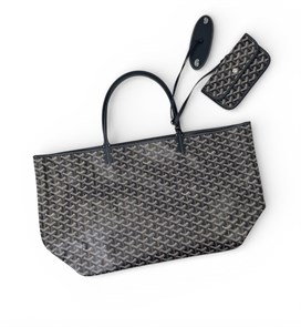 {{photo.Alt || photo.Description || 'GOYARD Сумка-тоут Saint Louis PM из канвы синяя 40см'}}