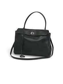 BALENCIAGA сумка Rodeo Medium кожа мятая серо-зеленая серебро СК-01208
