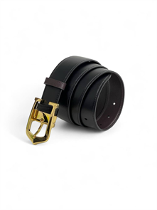 Cartier ремень черная гладкая кожа фирменная золотая пряжка Cartier РМ-1352